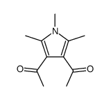 1,2,5-trimethyl-3,4-diacetylpyrrole结构式