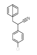 2-(4-chlorophenyl)-3-phenyl-propanenitrile structure