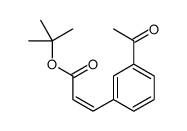 tert-butyl 3-(3-acetylphenyl)prop-2-enoate Structure