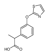 2-[3-(2-thiazolyloxy)phenyl]propionic acid结构式