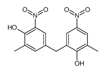 4-[(2-hydroxy-3-methyl-5-nitrophenyl)methyl]-2-methyl-6-nitrophenol Structure