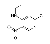 (2-CHLORO-5-NITRO-PYRIDIN-4-YL)-ETHYL-AMINE structure