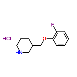 3-(2-FLUORO-PHENOXYMETHYL)-PIPERIDINE HYDROCHLORIDE structure