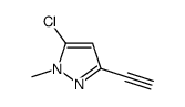 5-chloro-3-ethynyl-1-methylpyrazole Structure