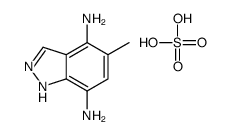 5-methyl-1H-indazole-4,7-diamine,sulfuric acid Structure