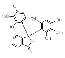 1(3H)-Isobenzofuranone,3,3-bis(2,4,6-trihydroxy-3-methylphenyl)-结构式