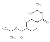 1,4-Piperazinedicarboxylicacid, 1,4-bis(1-methylethyl) ester结构式