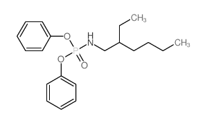 N-diphenoxyphosphoryl-2-ethyl-hexan-1-amine结构式