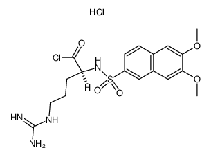 N2-(6,7-dimethoxy-2-naphthalenesulfonyl)-L-arginyl chloride hydrochloride Structure