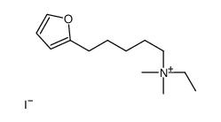 ethyl-[5-(furan-2-yl)pentyl]-dimethylazanium,iodide Structure