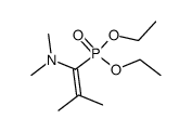 1-(Diethoxyphosphoryl)-N,N,2-trimethyl-1-propen-1-amin结构式