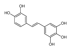 5-[2-(3,4-dihydroxyphenyl)ethenyl]benzene-1,2,3-triol Structure