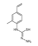 1-amino-3-(4-ethenyl-2-methylphenyl)thiourea结构式