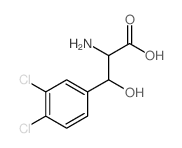 2-amino-3-(3,4-dichlorophenyl)-3-hydroxy-propanoic acid结构式