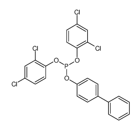 bis(2,4-dichlorophenyl) (4-phenylphenyl) phosphite结构式