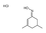 N-(3,5-dimethylcyclohex-2-en-1-ylidene)hydroxylamine,hydrochloride Structure