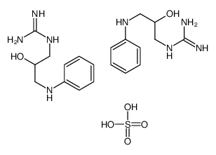 2-(3-anilino-2-hydroxypropyl)guanidine,sulfuric acid Structure