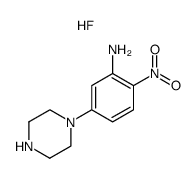 1-(3-amino-4-nitrophenyl)piperazine hydrofluoride结构式