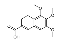 3,4-dihydro-5,6,7-trimethoxy-2-naphthoic acid结构式