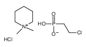 2-chloroethylphosphonic acid,1,1-dimethylpiperidin-1-ium,chloride结构式