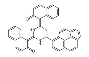 1,1'-[6-(Pyren-1-yl)-1,3,5-triazine-2,4-diyl]bis(2-naphthalenol) Structure