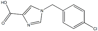 1-(4-Chlorobenzyl)-1H-imidazole-4-carboxylic acid structure