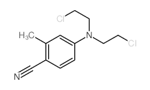 Benzonitrile, 4-(bis(2-chloromethyl)amino)-2-methyl- structure