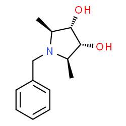 3,4-Pyrrolidinediol, 2,5-dimethyl-1-(phenylmethyl)-, (2R,3R,4S,5S)-rel- (9CI)结构式