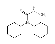 1,1-dicyclohexyl-3-methyl-thiourea Structure