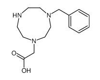 2-(4-benzyl-1,4,7-triazonan-1-yl)acetic acid结构式