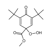 methyl 3,5-di-tert-butyl-1-hydroperoxy-4-oxocyclohexa-2,5-diene-1-carboxylate Structure