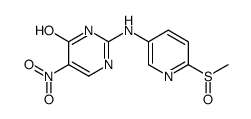 2-[(6-methylsulfinylpyridin-3-yl)amino]-5-nitro-1H-pyrimidin-6-one Structure