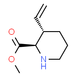 2-Piperidinecarboxylicacid,3-ethenyl-,methylester,(2R,3S)-(9CI)结构式