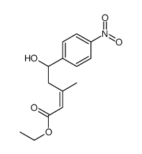 ethyl 5-hydroxy-3-methyl-5-(4-nitrophenyl)pent-2-enoate结构式