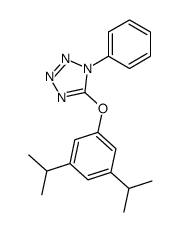 5-(3,5-diisopropylphenoxy)-1-phenyl-1H-tetrazole结构式