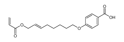 4-(8-prop-2-enoyloxyoct-6-enoxy)benzoic acid结构式