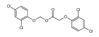 2,4-dichlorophenoxymethyl 2,4-dichlorophenoxyacetate结构式