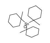 Tris(1-methylcyclohexyl)zinnchlorid Structure