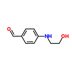 4-(2-Hydroxy-ethylamino)-benzaldehyde结构式