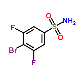 4-Bromo-3,5-difluorobenzenesulfonamide structure