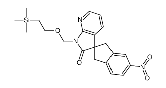 5-nitro-1'-((2-(triMethylsilyl)ethoxy)Methyl)-1,3-dihydrospiro[indene-2,3'-pyrrolo[2,3-b]pyridin]-2'(1'H)-one Structure