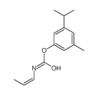 (3-methyl-5-propan-2-ylphenyl) N-prop-1-enylcarbamate结构式