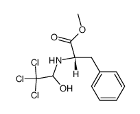 (S)-3-Phenyl-2-(2,2,2-trichloro-1-hydroxy-ethylamino)-propionic acid methyl ester Structure