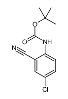 (4-CHLORO-2-CYANO-PHENYL)-CARBAMIC ACID TERT-BUTYL ESTER structure