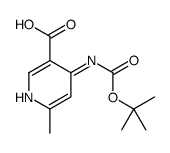 6-methyl-4-[(2-methylpropan-2-yl)oxycarbonylamino]pyridine-3-carboxylic acid Structure