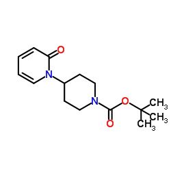tert-butyl 4-(4-bromo-2-oxopyridin-1(2H)-yl)piperidine-1-carboxylate结构式
