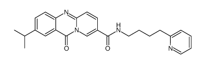 2-(1-Methylethyl)-N-[4-(pyridin-2-yl)butyl]-11-oxo-11H-pyrido[2,1-b]quinazoline-8-carboxamide Structure