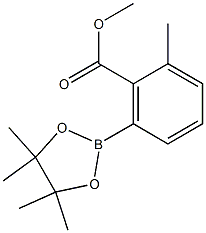 methyl 2-methyl-6-(4,4,5,5-tetramethyl-1,3,2-dioxaborolan-2-yl)benzoate结构式