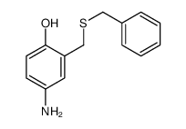 4-amino-2-(benzylsulfanylmethyl)phenol结构式