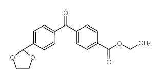 4-CARBOETHOXY-4'-(1,3-DIOXOLAN-2-YL)BENZOPHENONE Structure